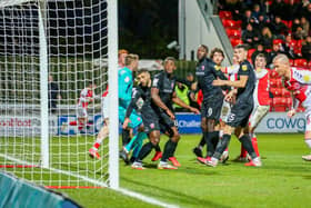 Callum Johnson had got Fleetwood Town on level terms Picture: Sam Fielding/PRiME Media Images Limited