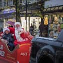 Father Christmas makes his way through Lytham town centre. Picture: Mark Liebenberg.