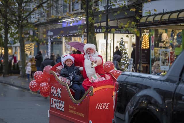 Father Christmas makes his way through Lytham town centre. Picture: Mark Liebenberg.