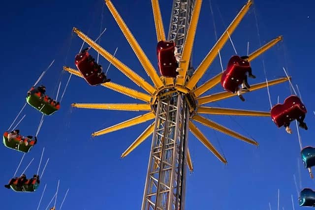 The Star Flyer came to a sudden stop shortly before 5pm on its opening day (Sunday, November 21), leaving dozens of passengers suspended in the air