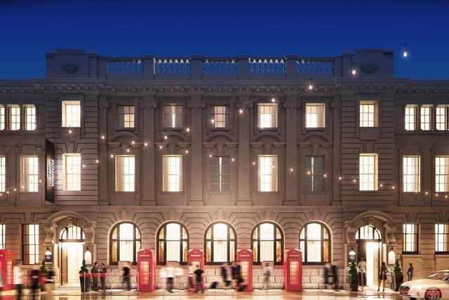 Artist's impression of the Hotel Indigo