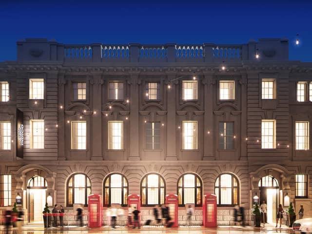 Artist's impression of the Hotel Indigo