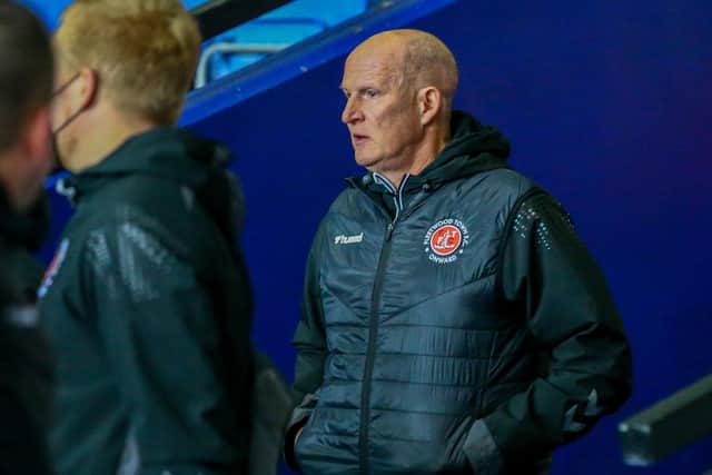Simon Grayson oversaw his last game as Fleetwood Town head coach last night Picture: Sam Fielding/PRiME Media Images Limited