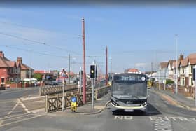 The man, aged in his 60s, suffered a serious head injury in what Blackpool Transport has described as a 'major accident' on the tramway in Queens Promenade, near Anchorsholme Park, at 6.20pm. Pic: Google