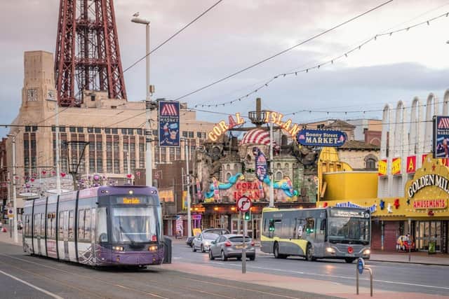 'Unsafe buildings on Blackpool Promenade' caused a number of tram services to be cancelled