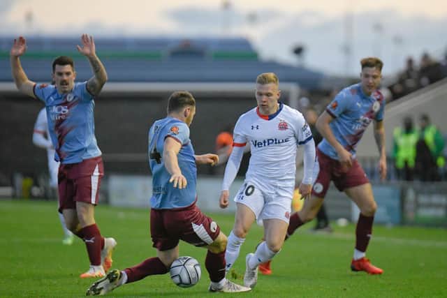Ethan Walker made his first start in his second loan spell at Fylde Picture: STEVE MCLELLAN