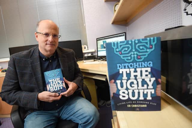 The book Ditching the Ugly Suit is about the transfer of personalities into other bodies