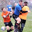 Sunday Trophy action between Re Italiani and Freckleton 
Picture: KAREN TEBBUTT
