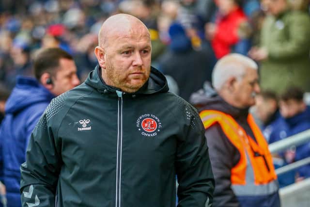 Fleetwood Town interim boss Stephen Crainey Picture: Sam Fielding/PRiME Media Images Limited