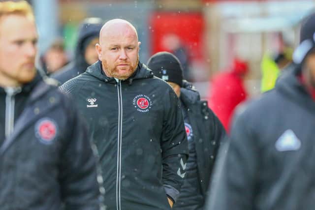 Fleetwood Town's acting head coach Stephen Crainey Picture: Sam Fielding/PRiME Media Images Limited
