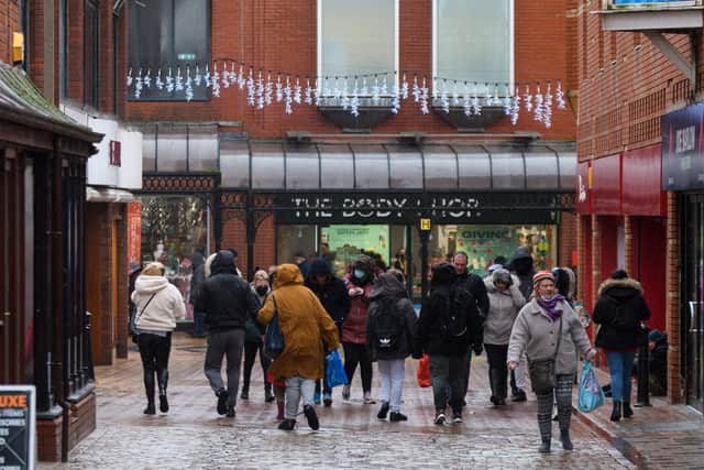 Shoppers brave the bad weather