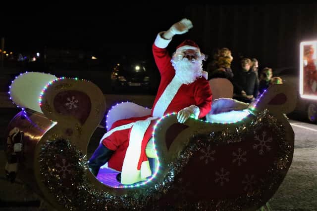 Santa Claus in Bispham last year. Picture by Trinity Hospice