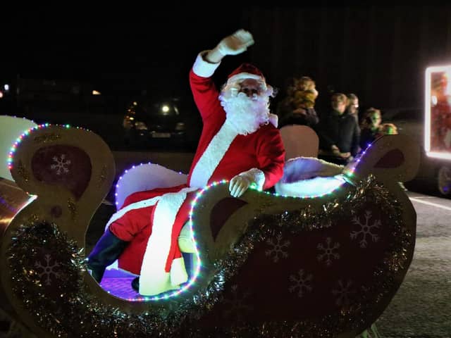Santa Claus in Bispham last year. Picture by Trinity Hospice