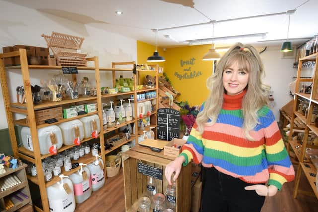 Jenna Robinson opened un-do, the first zero-waste store in Norbreck. Eco-friendly shopping where customers can take their own containers