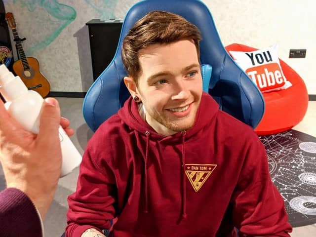 YouTuber Dan TDM’s waxwork figure at Madame Tussauds in Blackpool
