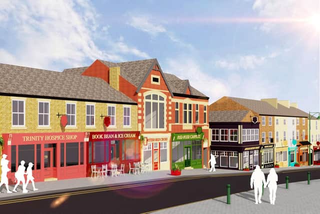 An artist's impression of how Kirkham's Poulton Street would look under the scheme.