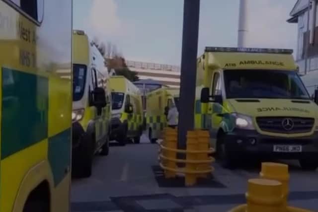 Video footage from Monday (December 6) showed at least 17 ambulances queued outside the Blackpool Vic's A&E department, with some patients reportedly waiting up to 4 hours before being admitted for treatment
