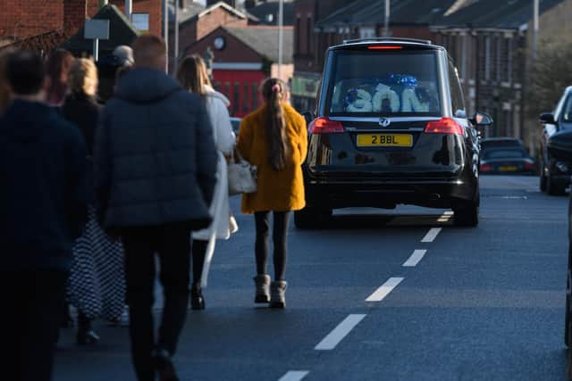 Antony's funeral in Weeton today