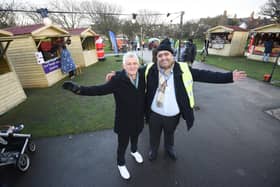 STEP chairman Veli Kirk (right) with Allan Oldfield, chief executive of Fylde Council, which supported the event.