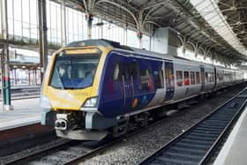 Northern train at Preston Railway Station.