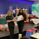 Danielle Cherry (left) a team leader at  Mecca Bingo Blackpool, with Sharon Holt, outreach coordinator with Streetlife.