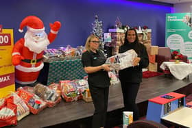Danielle Cherry (left) a team leader at  Mecca Bingo Blackpool, with Sharon Holt, outreach coordinator with Streetlife.