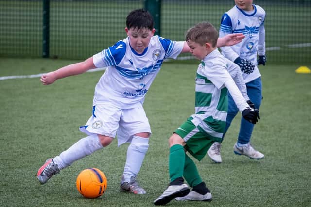 Action from the B&DYFL under-8s festival at Mill Farm Sports Village