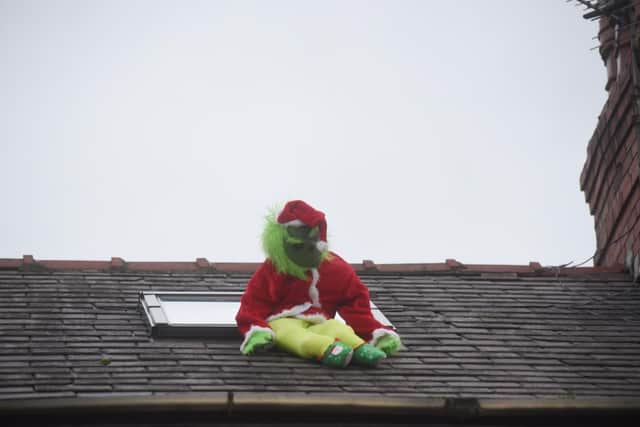 Not forgetting the Grinch on the roof! Photos: Dan Martino, Blackpool Gazette