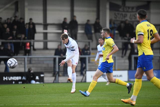 Ben Tollitt was among the players who had chances to equalise for Fylde