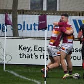 Tom Grimes gave Fylde a flying start with a first-minute try and a first-half hat-trick