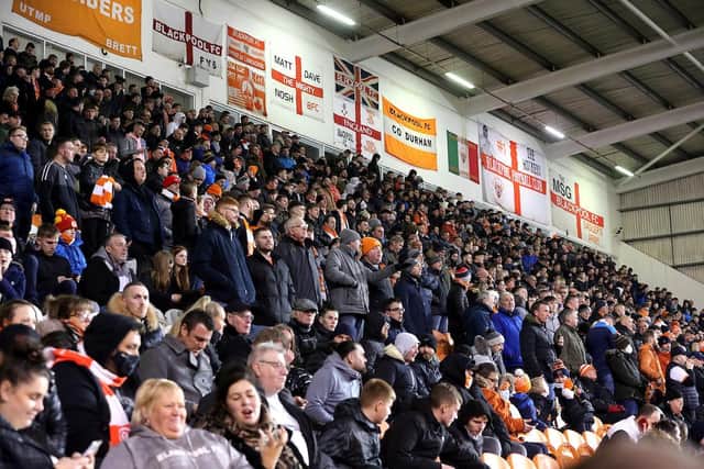 Blackpool's game against Peterborough United on Saturday was one of few games to go ahead