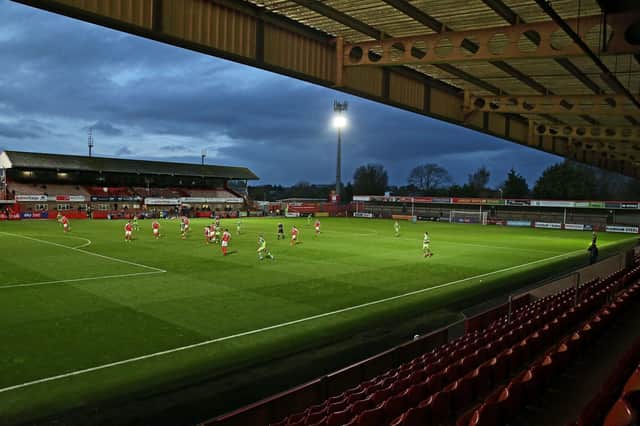 The game takes place at Cheltenham's Whaddon Road ground