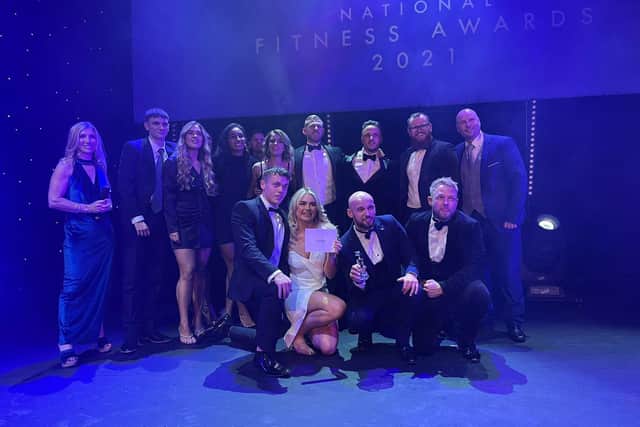 The team from Your Gym winning their award