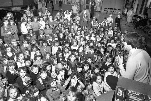 RETRO 1974 -  Children's Christmas party at Reeds Corrugated Cases, Goose Green factory