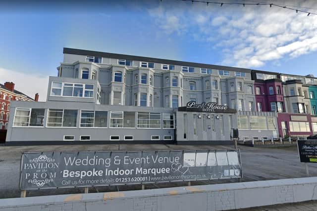 Six fire engines and their crews tackled a blaze in the laundry room of the Park House Hotel on Blackpool Promenade last night (Wednesday, December 22). Pic: Google