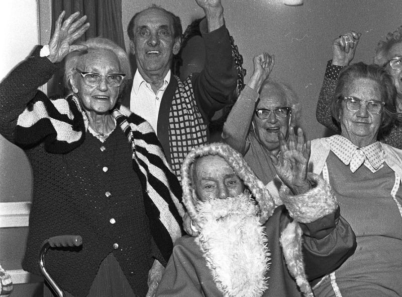 RETRO 1979 Senior citizens of Sherwood House celebrate the festive season with a visit from Santa