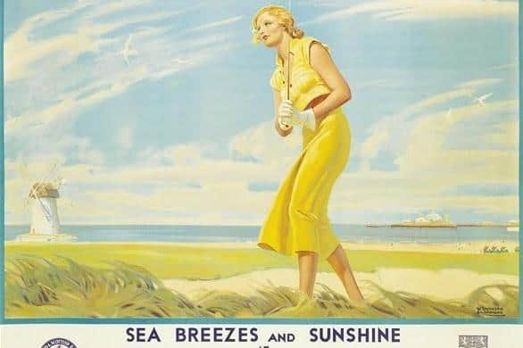 A vintage holiday poster from the Lytham St Annes Art Collection. Picture: Friends of the Lytham St Annes Art Collection.