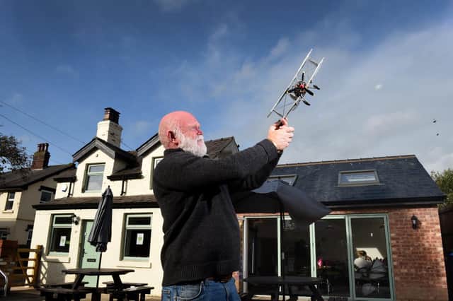 Organiser Sam Markland pictured outside the modelling club's new venue at Broughton Photo: Neil Cross