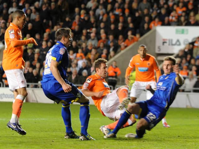 Angel Martinez scores the only goal as Blackpool beat Leeds United