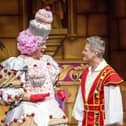 Phil Walker in the Robin Hood panto in Nottingham with Matthew Kelly as the Dame