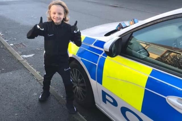 Blackpool Police paid tributes to the late Jordan Banks who was tragically killed by a lightning strike as he took part in a football coaching session in May.