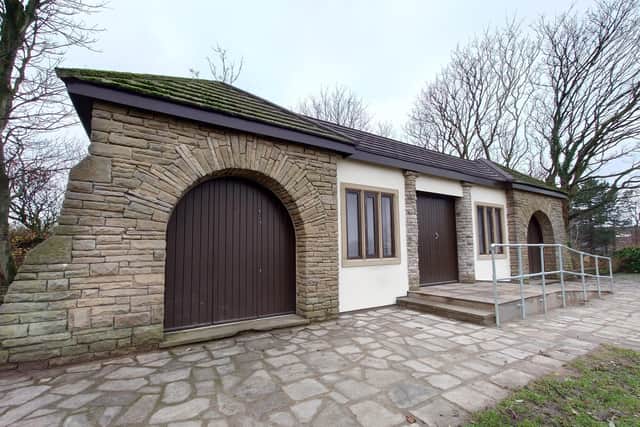 The completed pavilion at Devonshire Rock Gardens