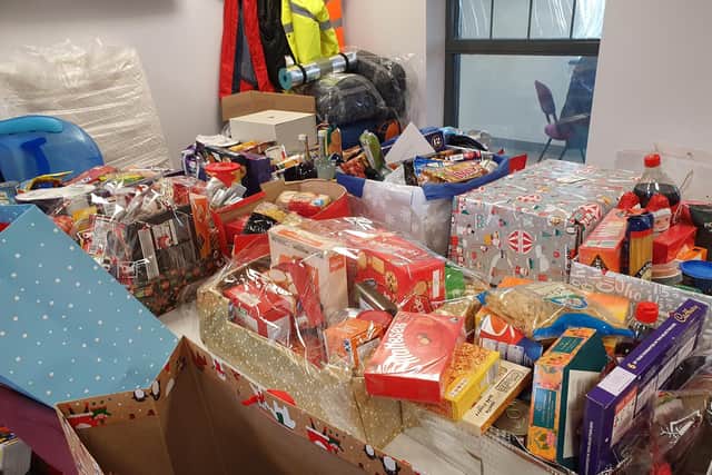 Some of the gifts the students of St Mary's donated