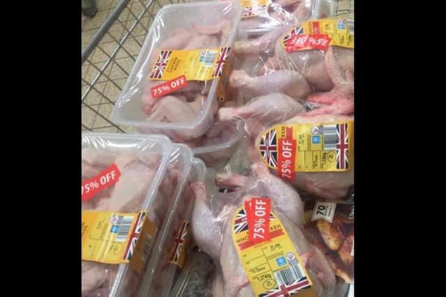 Today, customers filled their trolleys as they roamed the aisles for the last time in search of bargains, with Aldi slashing prices, including 75% off meat, fruit and veg