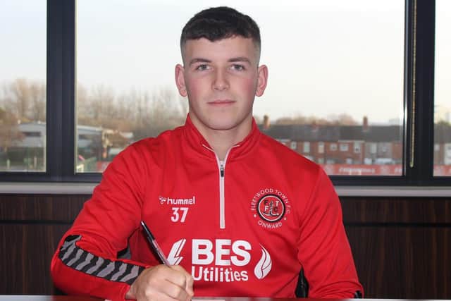 Fleetwood Town's Dylan Boyle Picture: Fleetwood Town