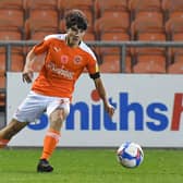Rob Apter making his Blackpool debut in an EFL Trophy win over Leeds United Under-21s last season