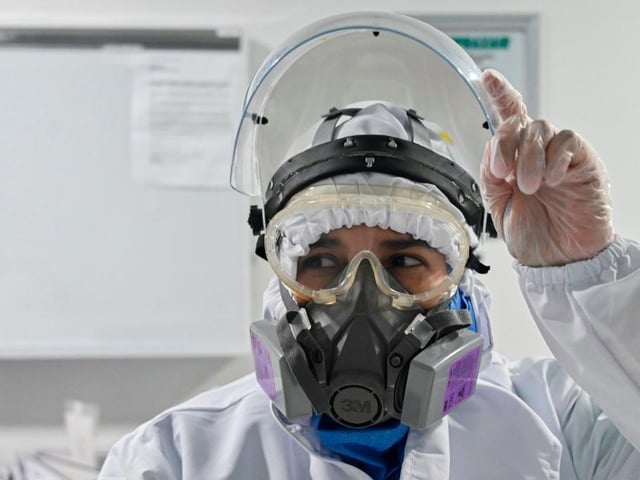 Club staff wearing personal protective equipment (PPE)