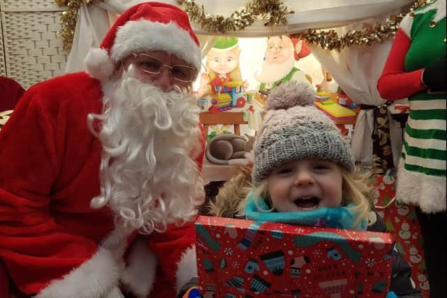 Father Christmas was popular at the event