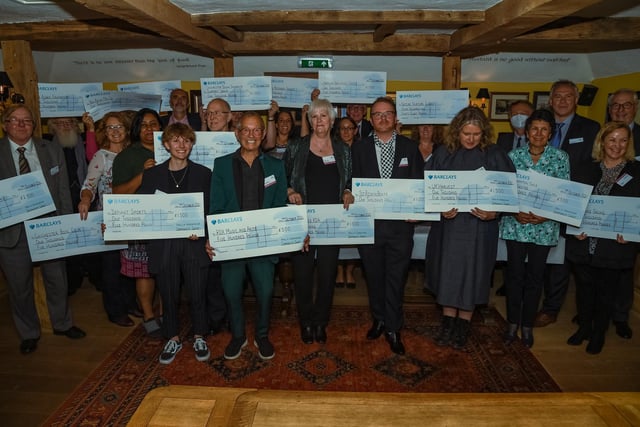 Hall and Woodhouse handed out £50,000 to different chairites and groups in Sussex at Goffs Manor in Crawley
https://www.crawleyobserver.co.uk/business/consumer/sussex-community-chest-awards-in-pictures-3414524