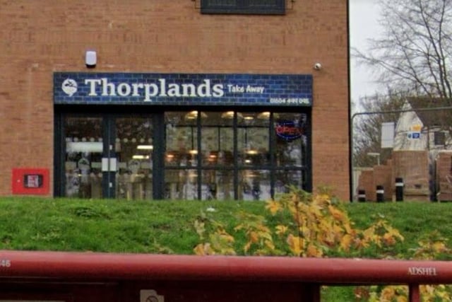 Thorplands Takeaway has a rating of 4.6 out of five from 40 reviews on Google.